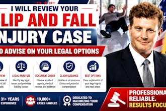 review your slip and fall injury case and advise on your legal options
