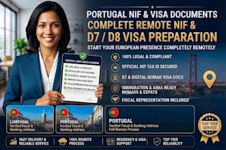 prepare your portugal nif, d7, and digital nomad visa documents