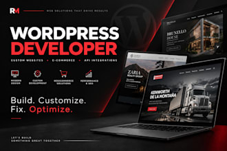 develop, customize and fix your wordpress website