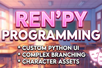 program your renpy visual novel with custom python mechanics