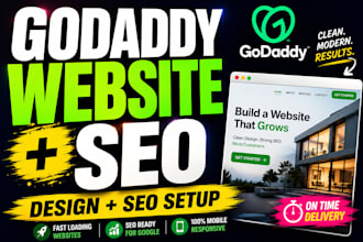 design godaddy website with proper godaddy SEO setup