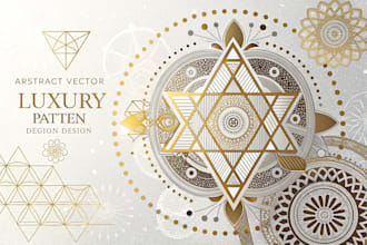 design a luxury seamless monogram pattern