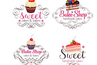 do high quality restaurant, candy, sweet, bakery logo