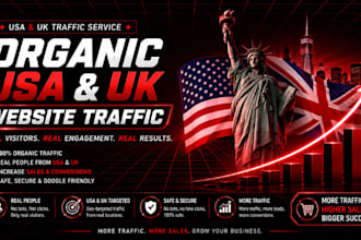 do organic USA,UK website traffic to increase sales