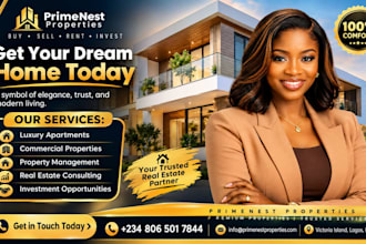 do real estate flyer design for property marketing, listings and sales promotion