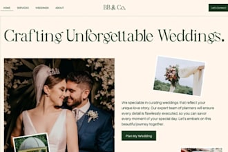 design squarespace wedding planner website destination wedding bridal website