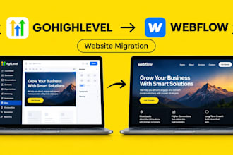 migrate your gohighlevel website to webflow or framer