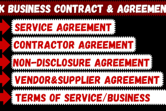 draft a professional UK business contract or agreement