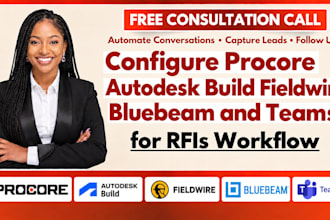 configure procore autodesk build fieldwire bluebeam and teams for rfis workflow