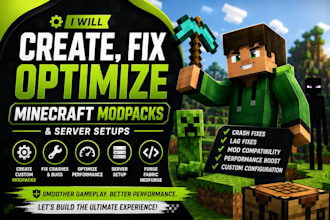 create, fix and optimize minecraft modpacks and servers