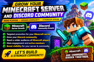 grow your minecraft server and discord community