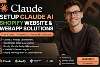 setup claude code shopify website claude ai webapp claude mcp claude shopify api