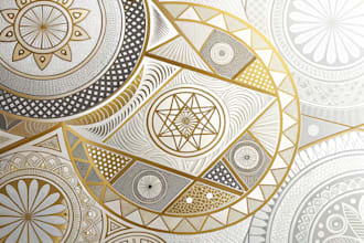 design abstract vector luxury geometric pattern design