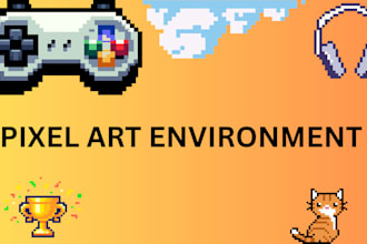 craete pixel art backgrounds and enviroments for your game