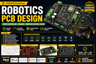 design robotics pcb motor controller sensor and embedded control board