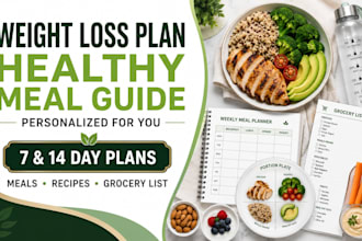 create a personalized weight loss meal plan and healthy eating guide