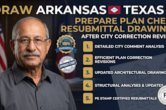 prepare plan check resubmittal drawings after city correction reviews