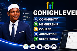 gohighlevel landing page  ghl website and webinar funnel setup