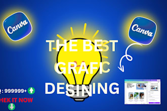 do grafic desining for your work logo thumnail and desinig