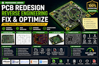 redesign reverse engineer fix and optimize your existing pcb