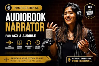 be your audiobook narrator for acx and audible