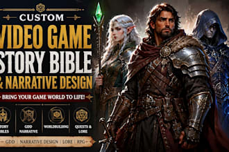 create video game story bible gdd narrative design lore worldbuilding quests rpg