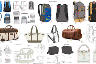 design bag tech pack for handbag, backpack, tote, duffle crossbody, travel bags