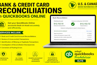 do quickbooks online bank reconciliations and bookkeeping