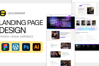 diseñaré una landing page moderna y profesional en figma