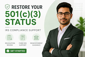 help restore your revoked 501c3 nonprofit status and fix irs compliance issues