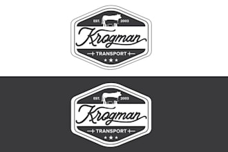 design clean catchy livestock trucking logo