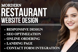 design restaurant website, delivery, cafe, bakery site online ordering wordpress