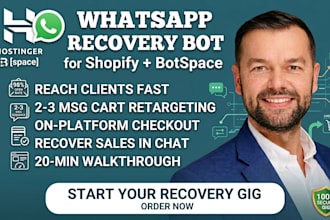 build whatsapp abandoned cart recovery for shopify using botspace