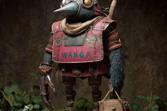 desing a fantasy horror character ar fantasy illustration