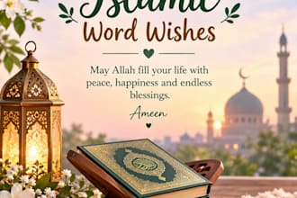 write personalized islamic birthday wishes with dua for you