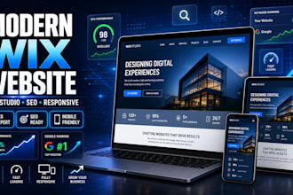 design modern wix website or wix studio website with SEO