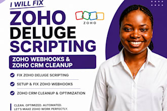fix zoho deluge scripting zoho webhook clean zoho crm setup zoho troubleshooting