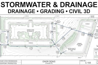 create civil site plans land development and grading drawings