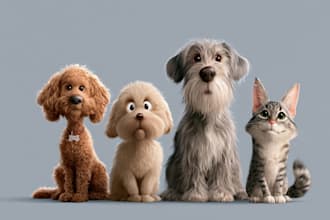draw a caricature of your dog cat or other pet