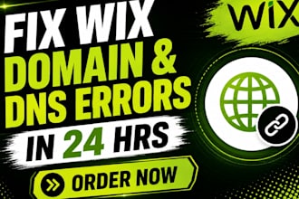 fix wix domain connection errors and custom dns bugs urgently