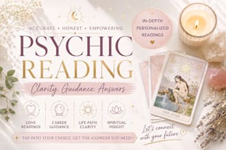 give you an intuitive psychic reading for love, career, and life guidance