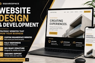 build squarespace website, business website and  website development