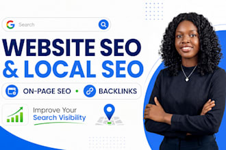do local SEO, on page optimization, website optimization and backlinks