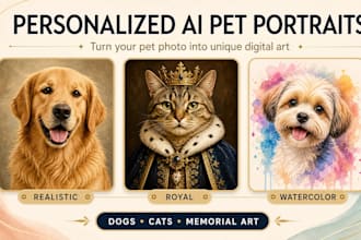 create a personalized ai pet portrait from your photo