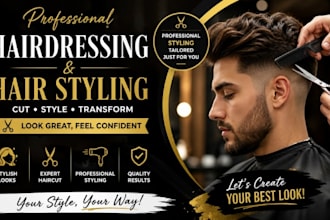 provide professional hairdressing, hair styling and haircut services