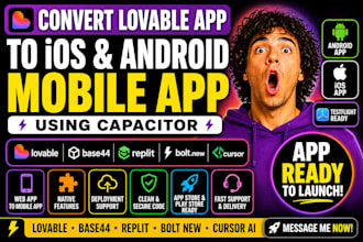 convert lovable base44 to ios and andriod app using capacitor