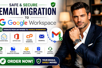 migrate emails from zoho mail office365 cpanel webmail to google workspace gsuit