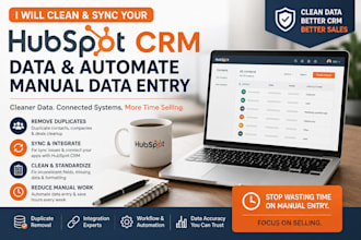 clean and sync your hubspot CRM data and automate manual data entry
