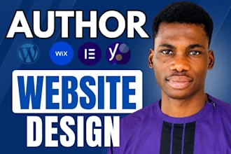 design author website, book author website for writters, author landing page