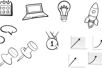 create custom minimalist doodle illustrations